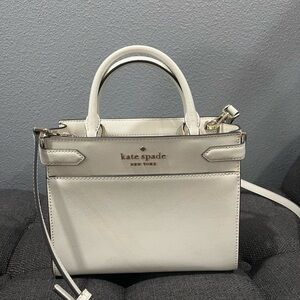 Kate Spade White Structured Crossbody